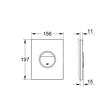 Poga Montāžas rāmim Grohe Nova Cosmopolitan, glossy black, 38765KV0 NEW