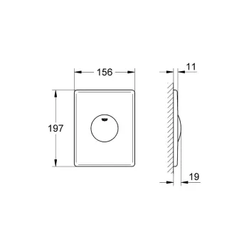 Poga Montāžas rāmim Grohe Skate, Alpine White, 37547SH0 NEW