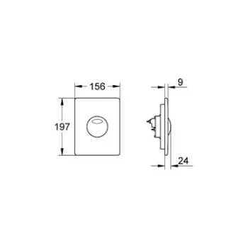 Poga Montāžas rāmim Grohe Skate, Alpine White, 42303SH0 NEW
