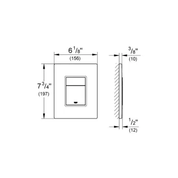 Poga Montāžas rāmim Grohe Skate Cosmopolitan, titanium/brilliant hroms, 38732BR0 NEW