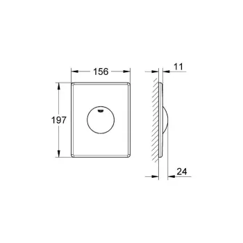 Poga Montāžas rāmim Grohe Skate, hroms, 38573000 NEW