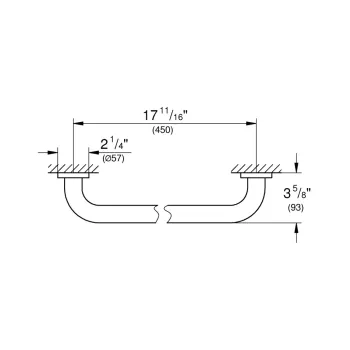 Rokturis vannas istabai Grohe Essentials, supersteel, 40793DC1 NEW