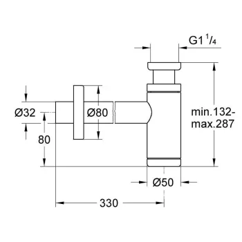 Sifons izlietnei Grohe Design, Cool Sunrise, 28912GL0 NEW