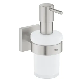 Šķidro ziepju dozators Grohe QuickFix Start Cube, stikls/supersteel, 41098DC0 NEW