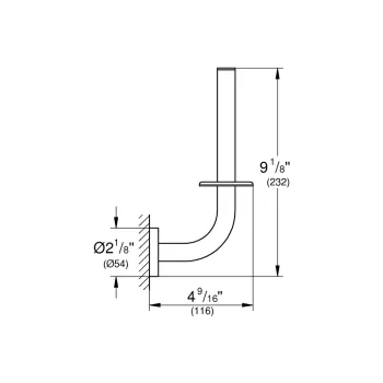 Tualetes papīra turētājs Grohe Essentials, supersteel, 40385DC1 NEW