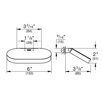Tualetes papīra turētājs Grohe Selection, hroms, 41069000 NEW