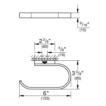 Tualetes papīra turētājs Grohe Selection, matēta Warm Sunset, 41068DL0 NEW