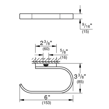 Tualetes papīra turētājs Grohe Selection, matēta niķelis, 41068EN0 NEW