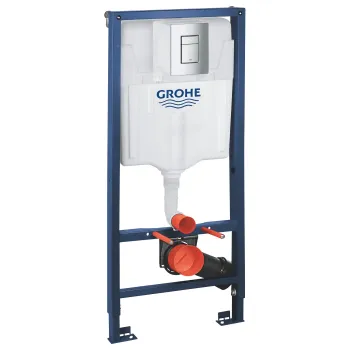 Tualetes poda komplekts Grohe Rapid SL rāmis ar Kielle Oudee Rimless pods ar softclose vāku, Skate Cosmopolitan, hroms, SANI11BA1109 NEW