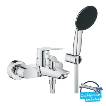 Vannas / Dušas maisītājs Grohe QuickFix Start, ar dušas komplektu, hroms, 25283002 NEW