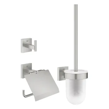 Vannas istabas aksesuāru komplekts Grohe QuickFix Start Cube, 3 daļu, supersteel, 41123DC0 NEW