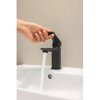 Vannas istabas izlietnes maisītājs Grohe Dice, ar Push-Open izplūdi, matēts melns, 1018572430 NEW