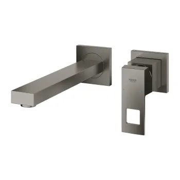 Vannas istabas izlietnes maisītājs Grohe Eurocube, iebūvējams, 2 atveru montāžai, matēta Hard Graphite, 23447AL0 NEW