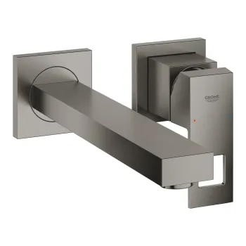 Vannas istabas izlietnes maisītājs Grohe Eurocube, iebūvējams, 2 atveru montāžai, matēta Hard Graphite, 23447AL0 NEW