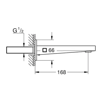 Vannas izteka Grohe Plus, hroms, 13404003 NEW
