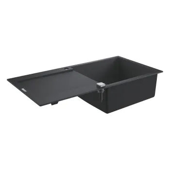 Virtuves izlietne Grohe K500, ar vārstu 100x50 cm, granīta melna, 31645AP0 NEW