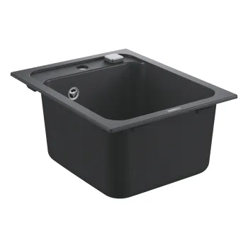 Virtuves izlietne Grohe K700, ar vārstu granīta melnā, 40x50 cm, 31650AP0 NEW