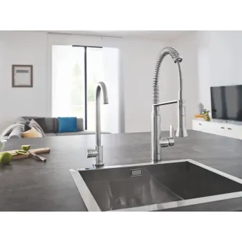 Virtuves izlietnes maisītājs Grohe Blue Home, ar dzesēšanas iekārtu un filtrēšanas funkciju, supersteel, 31498DC1 NEW