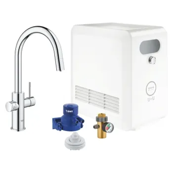 Virtuves izlietnes maisītājs Grohe Blue Professional, ar dzesētāju un filtrēšanas funkciju, izvelkams uzgalis, hroms, 31325002 NEW