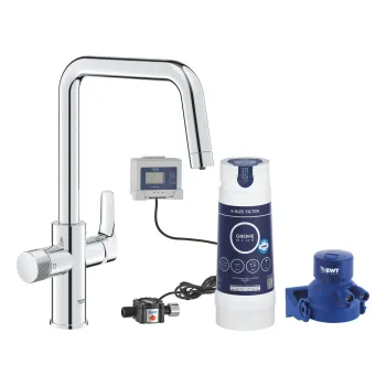 Virtuves izlietnes maisītājs Grohe Blue Pure, ar filtra funkciju, hroms, 30584000 NEW