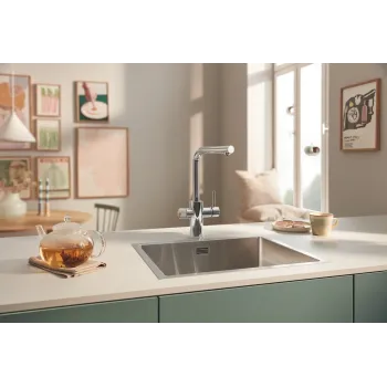 Virtuves izlietnes maisītājs Grohe Blue Pure, ar filtra funkciju, hroms, 30588000 NEW