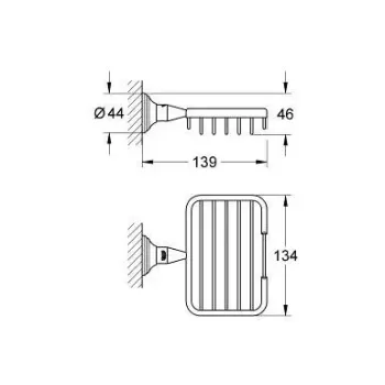 Ziepju trauks Grohe Essentials Authentic, hroms, 40659001 NEW