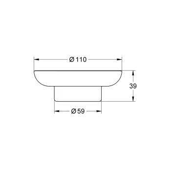 Ziepju trauks Grohe QuickFix Start, stikls, 41182000 NEW