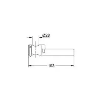Ziepju trauks Grohe Relexa, hroms, 28631000 NEW