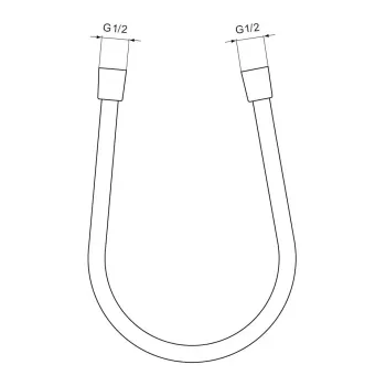 Dušas šļūtene Ideal Standard ALU+, 175 cm, sudraba, BE175SI