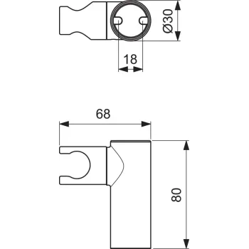 Dušas turētājs Ideal Standard Idealrain Pro, rotējošs, hroms, B9847AA