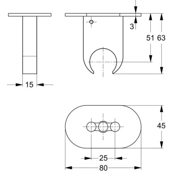 Dušas turētājs Ideal Standard Idealrain Pro, hroms, B9846AA