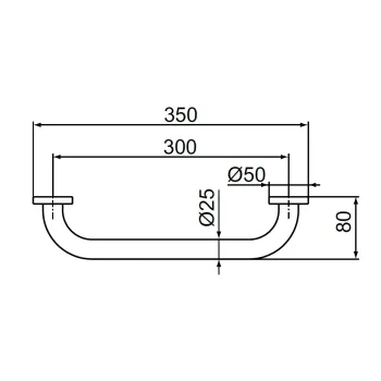 Rokturis Ideal Standard IOM, 35 cm, hroms, A9126AA