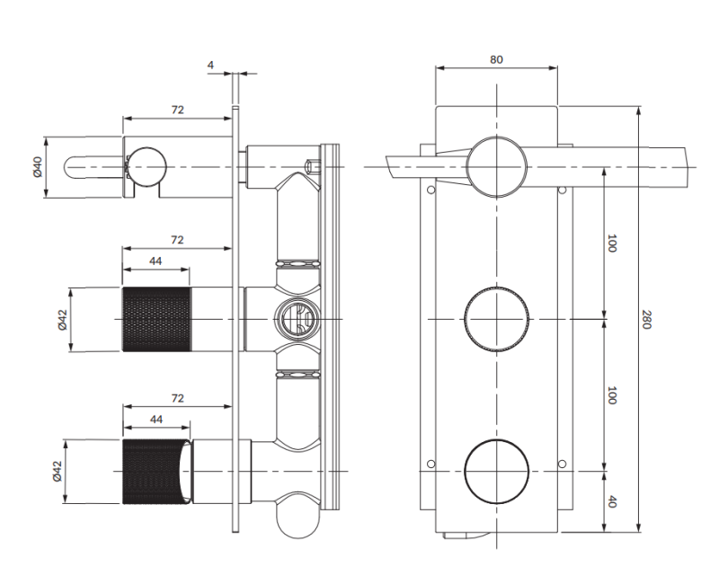 CONTOUR VANNAS/DUŠAS SISTĒMA CT8035/1CR