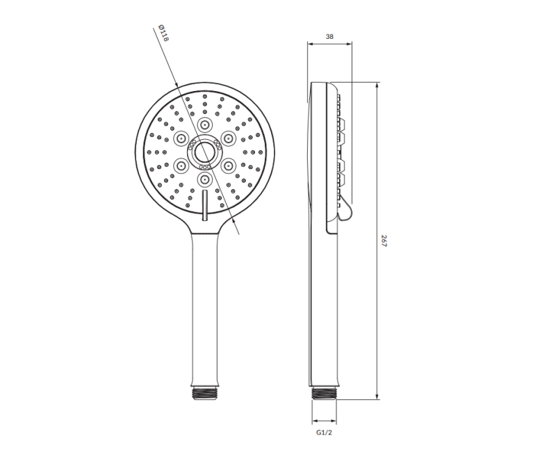 RIBBON РУЧНОЙ ДУШ RIBBON-RCRL