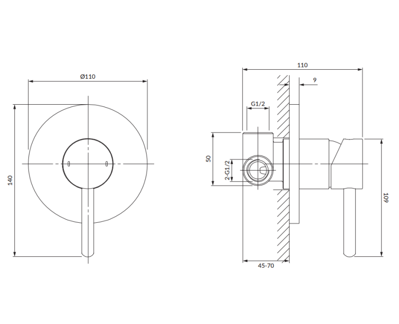 Y DUŠAS СМЕСИТЕЛИ ДЛЯ ДУША Y1245NI