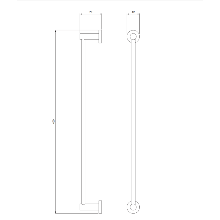 MODERN PROJECT DVIEĻU TURĒTĀJS 40CM MELNS MP60214AT MODERN PROJECT DVIEĻU TURĒTĀJS 40CM MELNS MP60214AT
