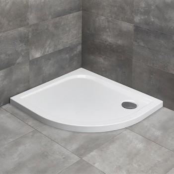 Radaway Асимметричный полукруглый поддон DELOS E 90x80cm L