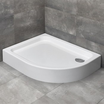 Radaway Асимметричный полукруглый поддон LAROS E Compact 100x80cm L
