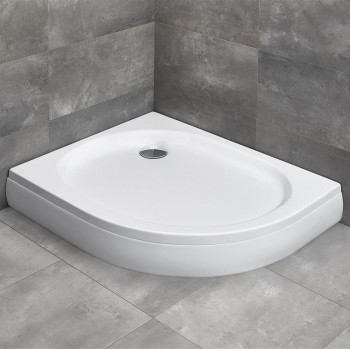 Radaway Асимметричный полукруглый поддон PATMOS E 100x80cm L