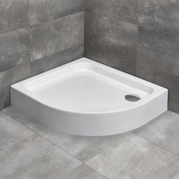 Radaway Асимметричный полукруглый поддон SIROS E Compact 90x80cm L