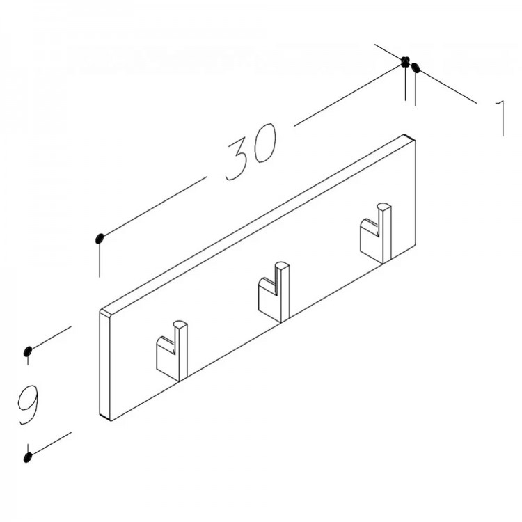 Kame Pakaramais ar 3 āķiem, AC1602-30/H12