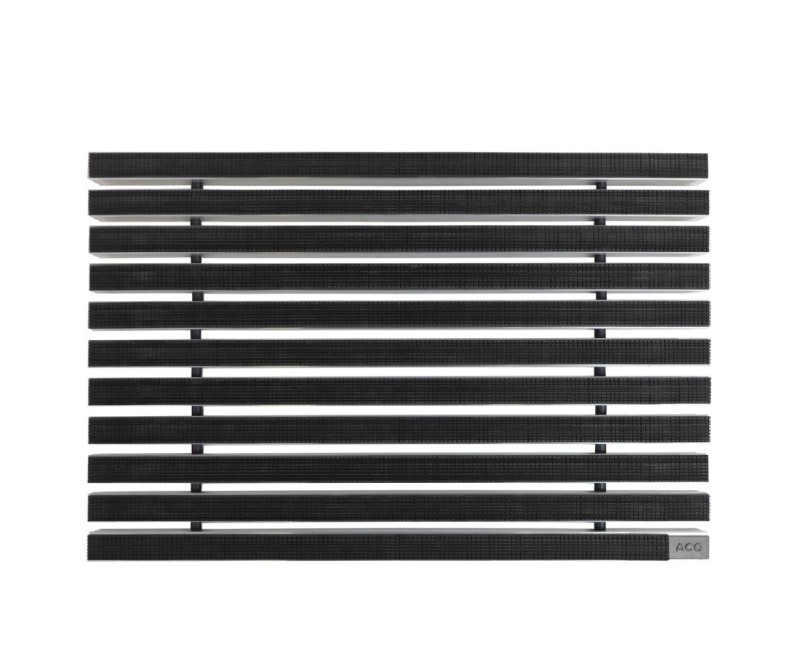 ACO Vario Kājslauķu vanniņas gumijots apavu tīrīšanas paklājs 600x400 mm