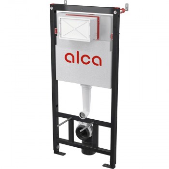 Alcaplast WC montāžas rāmis ar baltu pogu, Alca/3-1