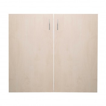 Aqualine Virtuves izlietnes skapītis 80x60cm, balts/bērzs