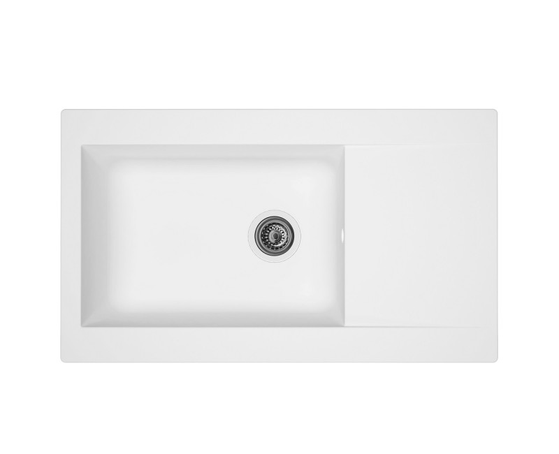 Aquasanita ECOTEK 300 Кухонная мойка 860x500mm, белая матовая