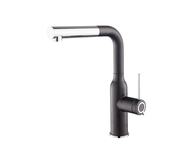 Aquasanita Supra Кухонный смеситель c выдвижным изливом, черный металлик
