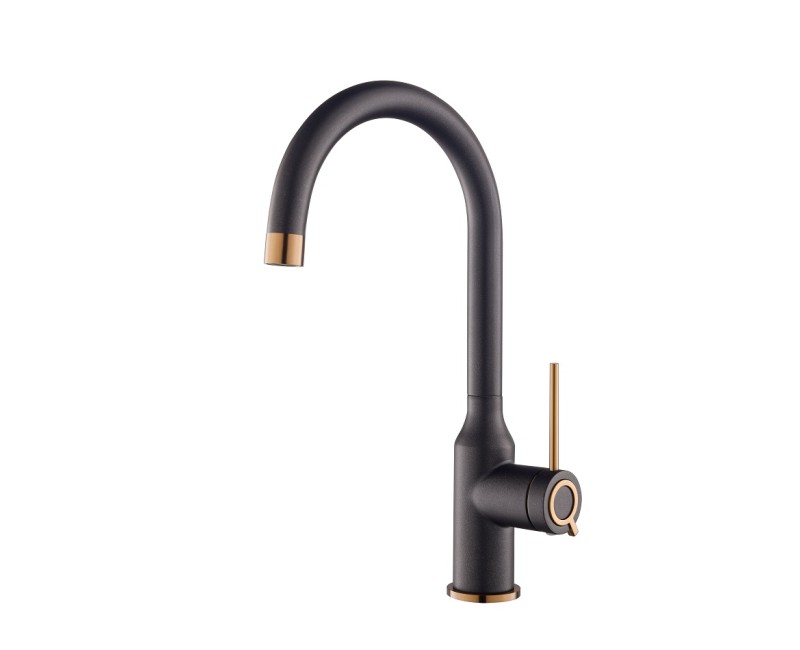 Aquasanita VIDE Кухонный смеситель, черный металлик+медь