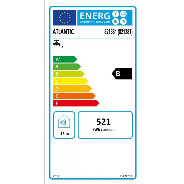 Atlantic VERTIGO 30 Ūdens sildītājs-boileris 25L Atlantic VERTIGO 30 Ūdens sildītājs-boileris 25L