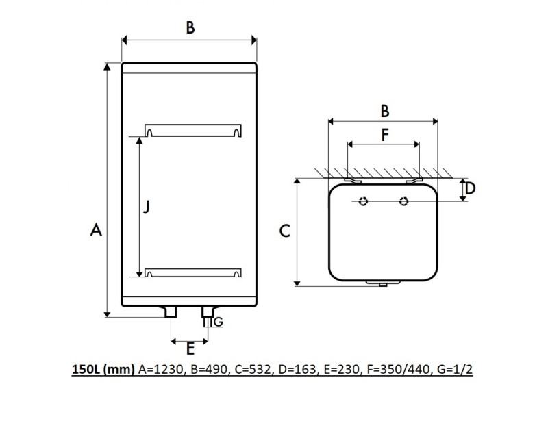 Водонагреватель Atlantic Steatite Cube V-150L