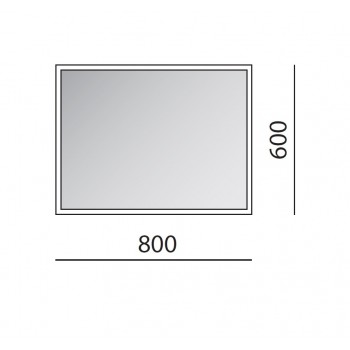 Balteco Зеркало с LED освещением 80x60см, ST80